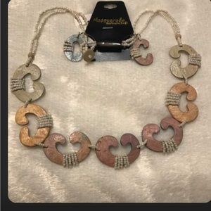 NWT Necklace with Matching Earrings